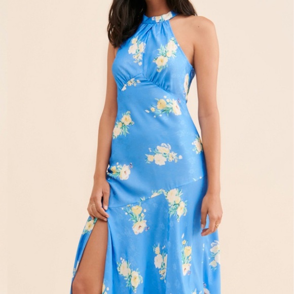 LoveShackFancy Brinda Dress in Blueberry Lemonade. Worn once - Picture 3 of 4